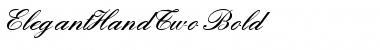 ElegantHandTwo Bold Font