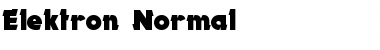 Elektron Normal Font