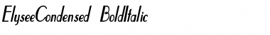 ElyseeCondensed BoldItalic