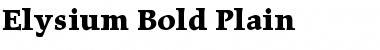Download Elysium Bold Font