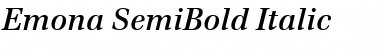Emona SemiBold Italic