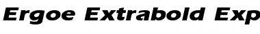 Ergoe Extrabold Expanded Italic Font