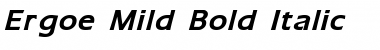 Ergoe-Mild Bold Italic Font