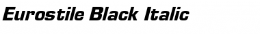 Eurostile-Black Italic Font