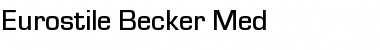 Eurostile Becker Med Regular Font