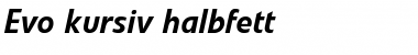 Evo BQ Italic Font