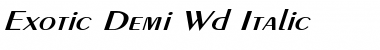 Exotic-Demi Wd Itc Font