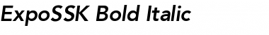 ExpoSSK Bold Italic