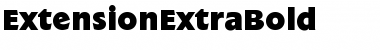 ExtensionExtraBold Font