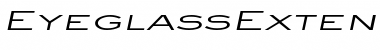 EyeglassExtended Font