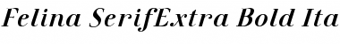 Download Felina SerifExtra Bold Italic Font