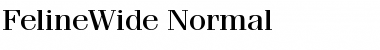 FelineWide Normal Font