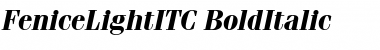 FeniceLightITC Bold Italic