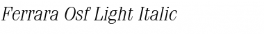 Ferrara-Osf-Light Font