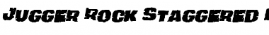Jugger Rock Staggered Italic Font