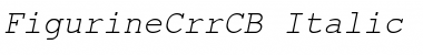 FigurineCrrCB Italic Font