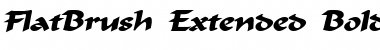 FlatBrush-Extended Bold Italic