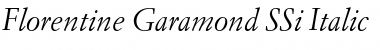 Florentine Garamond SSi Italic Font