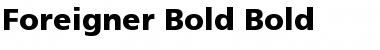 Download Foreigner-Bold Font