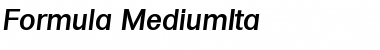 Download Formula-MediumIta Font