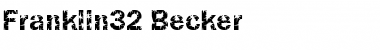 Franklin32 Becker Regular Font