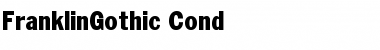 FranklinGothic-Cond Regular Font