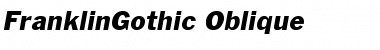 FranklinGothic-Oblique Regular Font