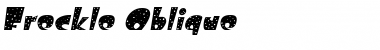 Freckle Oblique Font