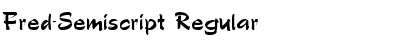 Fred-Semiscript Regular Font