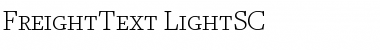 FreightText LightSC Font