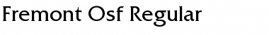 Fremont-Osf Regular Font
