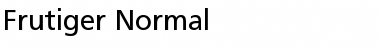 Frutiger Normal