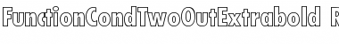 Download FunctionCondTwoOutExtrabold Font