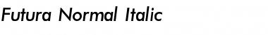 Download Futura-Normal-Italic Font