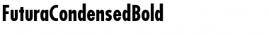 Download FuturaCondensedBold Font