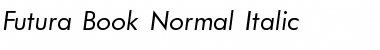 Download Futura_Book-Normal-Italic Font
