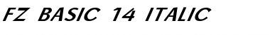 FZ BASIC 14 ITALIC Font