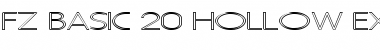 FZ BASIC 20 HOLLOW EX Font