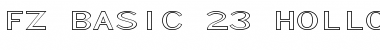 FZ BASIC 23 HOLLOW EX Font