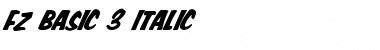 Download FZ BASIC 3 ITALIC Font