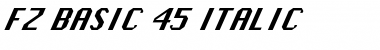 Download FZ BASIC 45 ITALIC Font