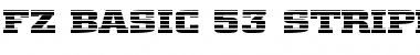 FZ BASIC 53 STRIPED EX Font