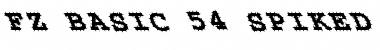 FZ BASIC 54 SPIKED LEFTY Font
