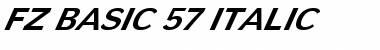 Download FZ BASIC 57 ITALIC Font