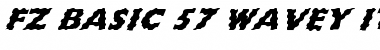 Download FZ BASIC 57 WAVEY ITALIC Font