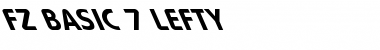 Download FZ BASIC 7 LEFTY Font