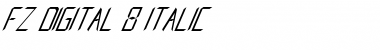 Download FZ DIGITAL 8 ITALIC Font