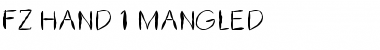 FZ HAND 1 MANGLED Font