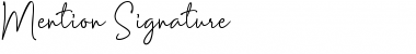 Mention Signature Regular Font