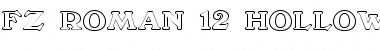 FZ ROMAN 12 HOLLOW Normal Font